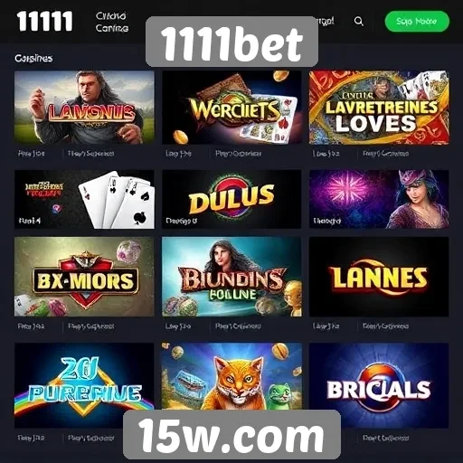 Análise da variedade de jogos disponíveis no 1111bet
